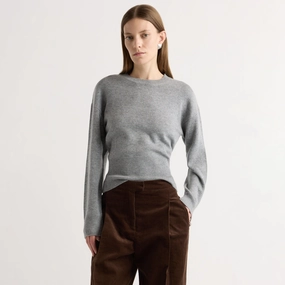 Warm Core Marielle Wool-Cashmere Blouson Sweater