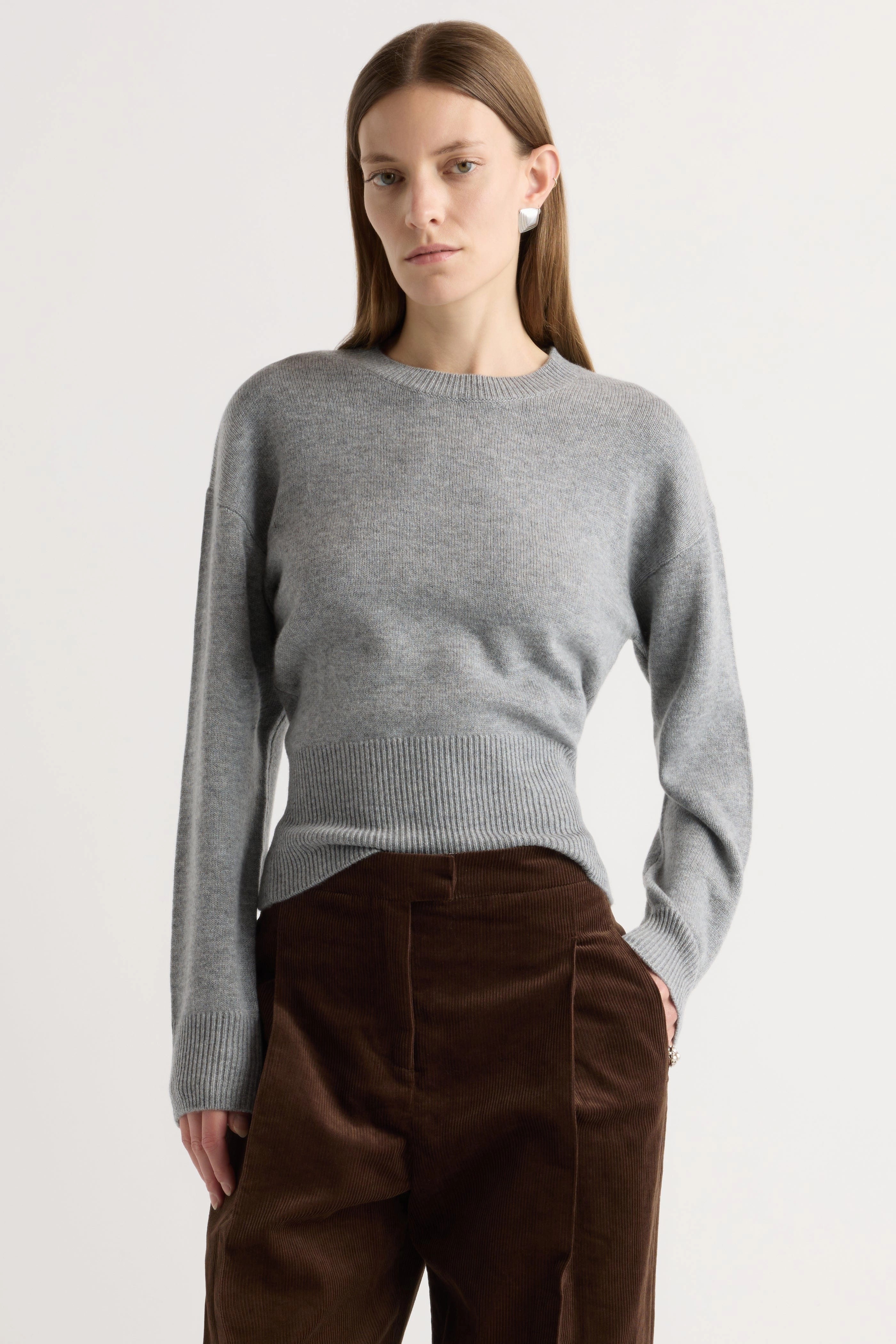 Marielle Wool-Cashmere Blouson Sweater Bio Based Textile Innovation Anti Static Finish