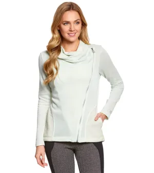 Marika Asymetrical Zip Cowl Jacket