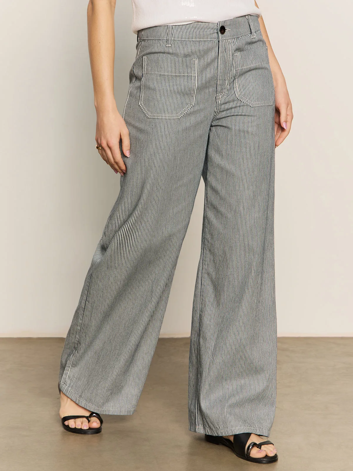 StaticDissipative Marine Full Length Semi High Rise Pant Yacht Stripe