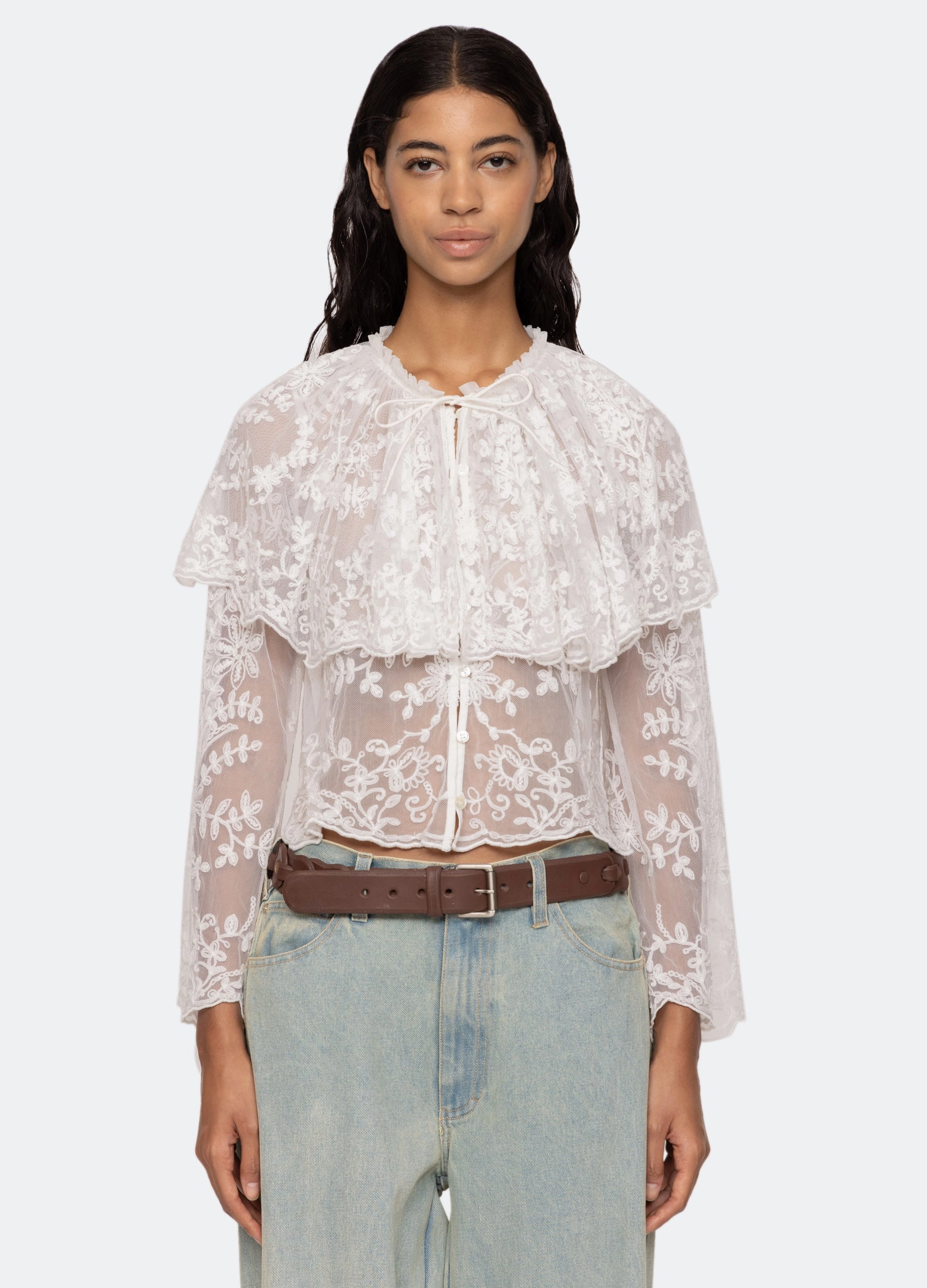 Marja Blouse Resilient Fabric Blend ThermalRegulating