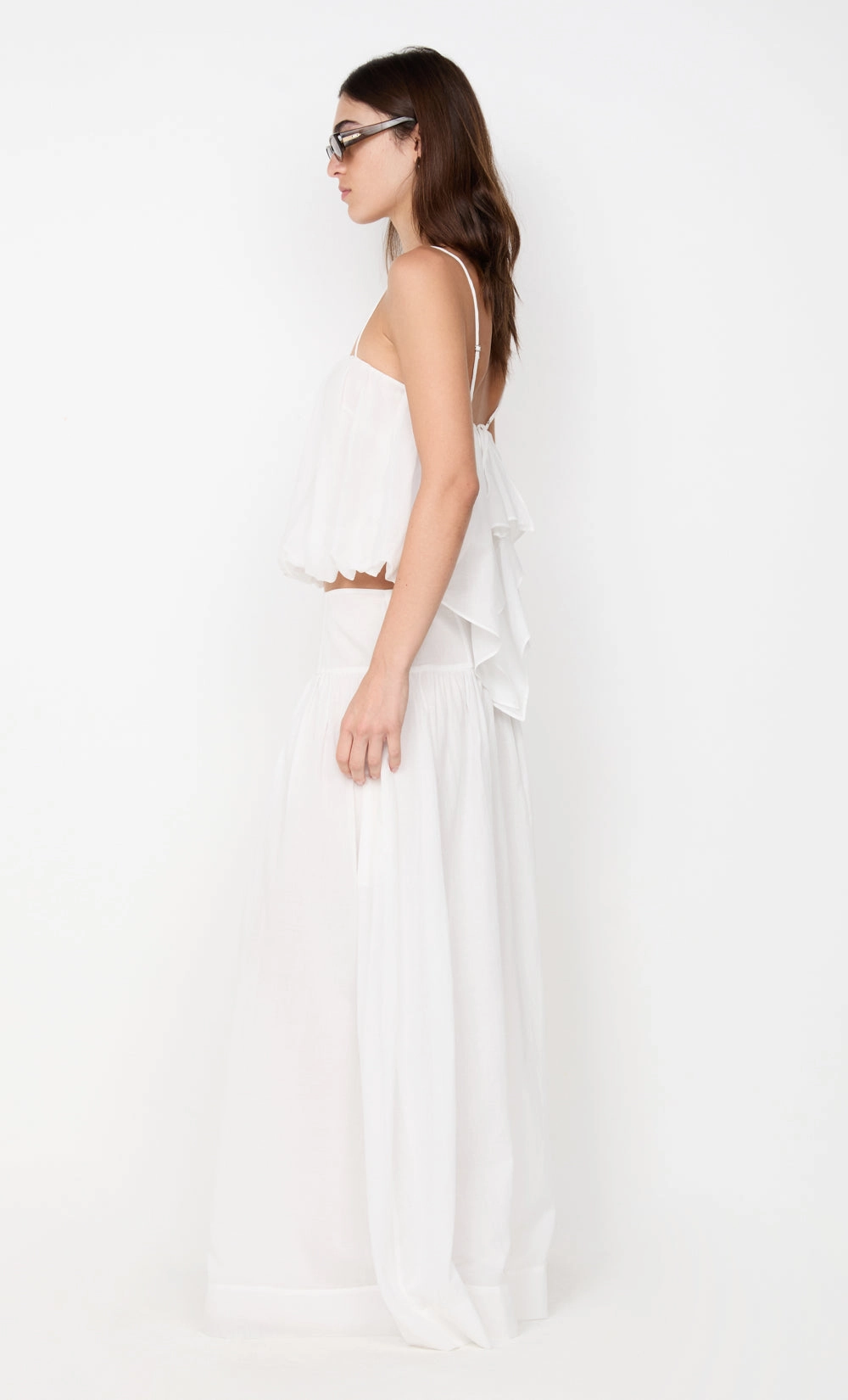 Cool Elegance City Ready MARLOWE BUBBLE CAMI - WHITE