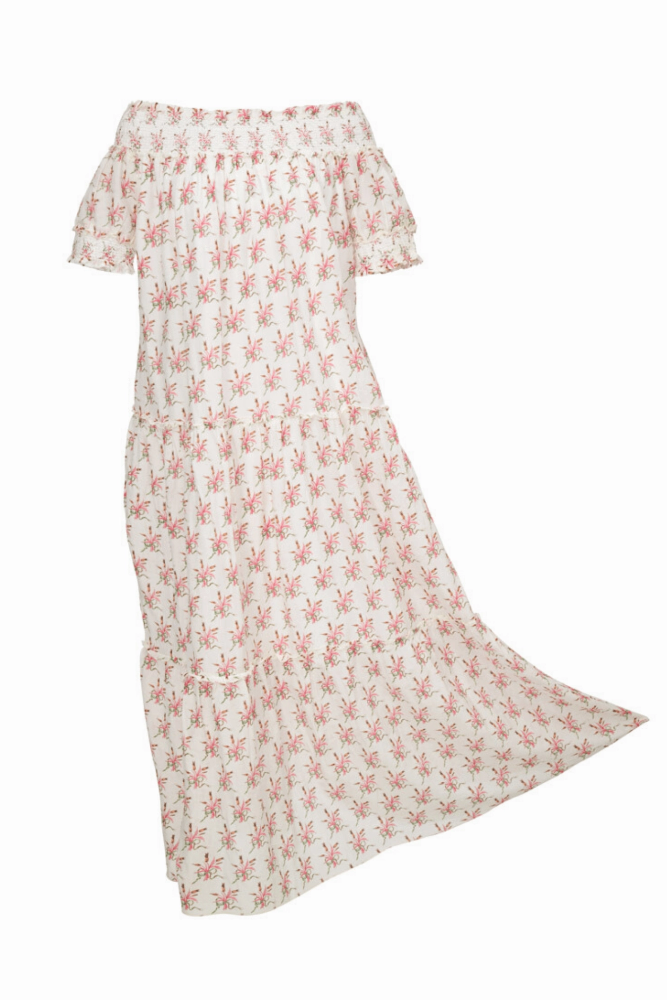Neutral palette Alexis OTS Maxi Dress Pink