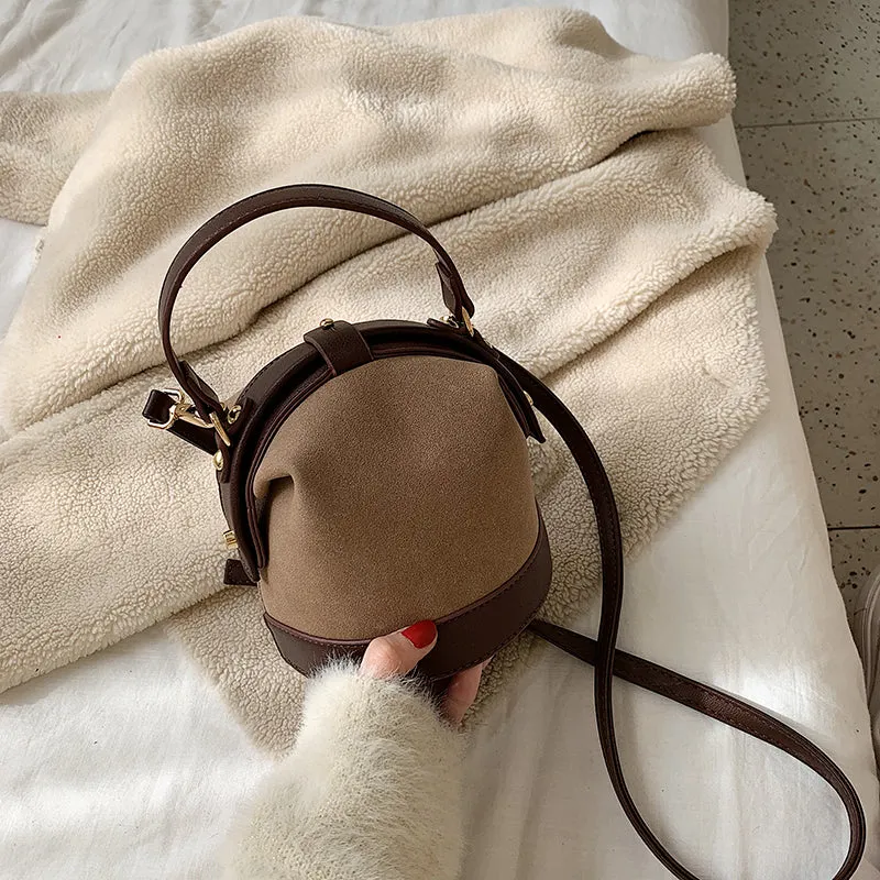 Matte Designer Mini Bucket Bag