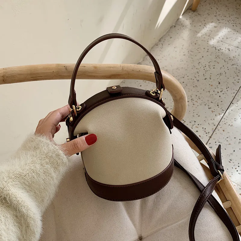 Matte Designer Mini Bucket Bag