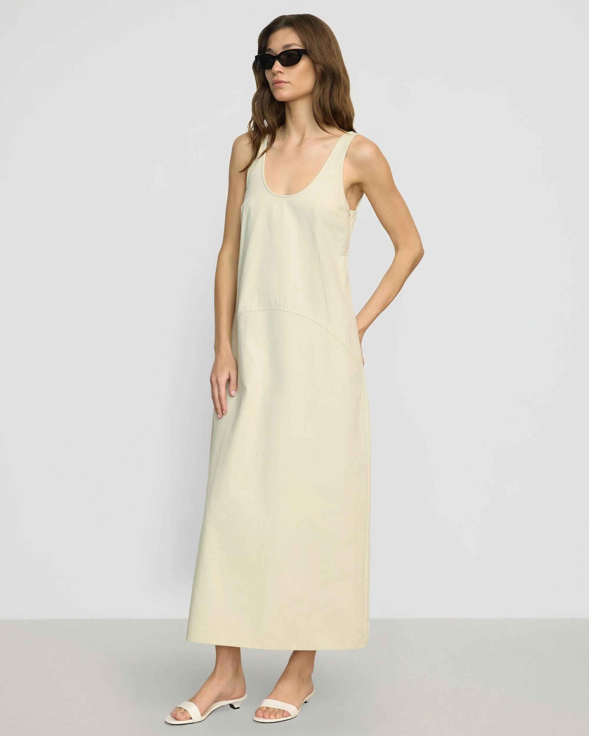 Rose Flush Mavis U-Neck Tank Dress