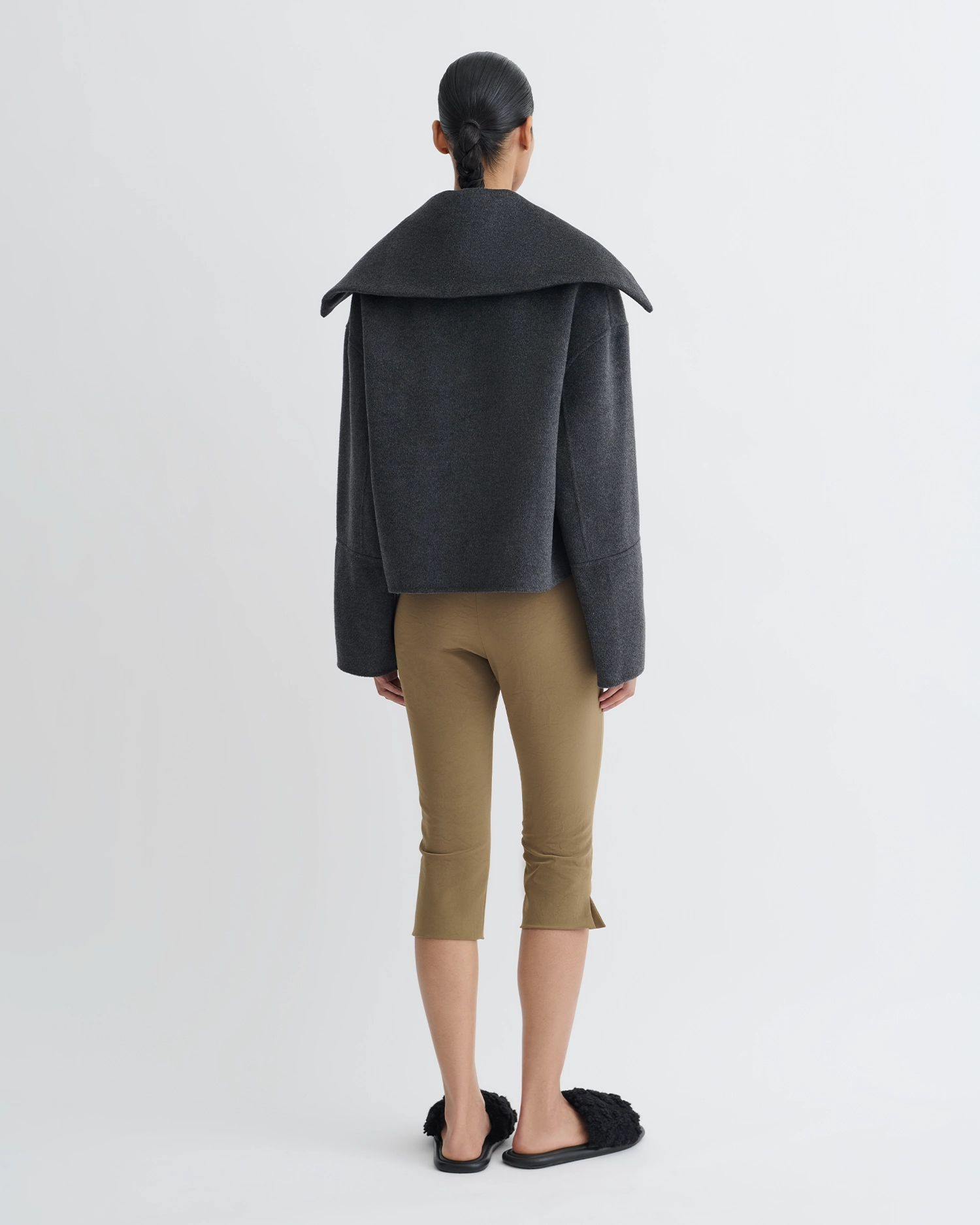 Pin Maxe - Double Wool Jacket - Grey Melange