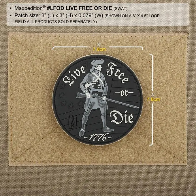 Maxpedition Live Free or Die Morale Patch