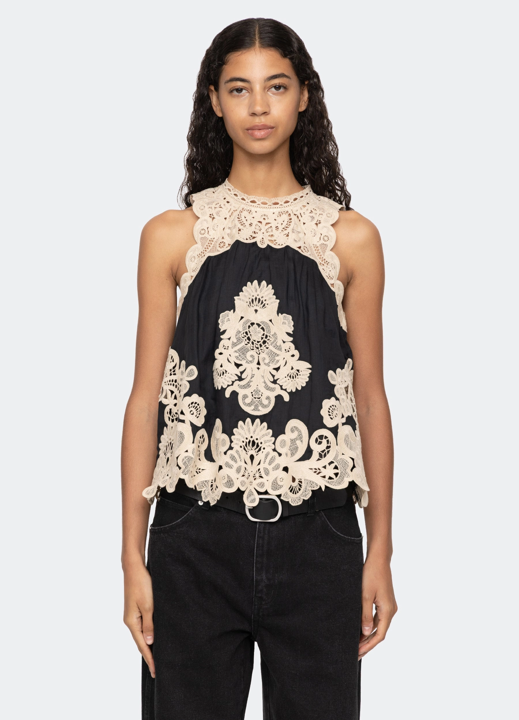 Medina Tank Luxurious Feel Reinforced Neckline