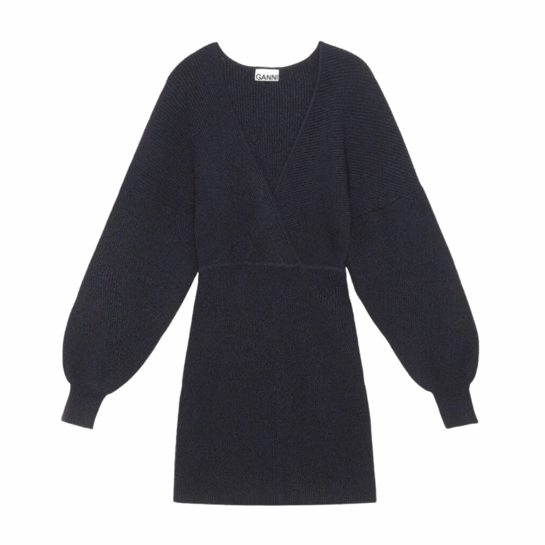 Daytime Look Melange Knit Mini Dress