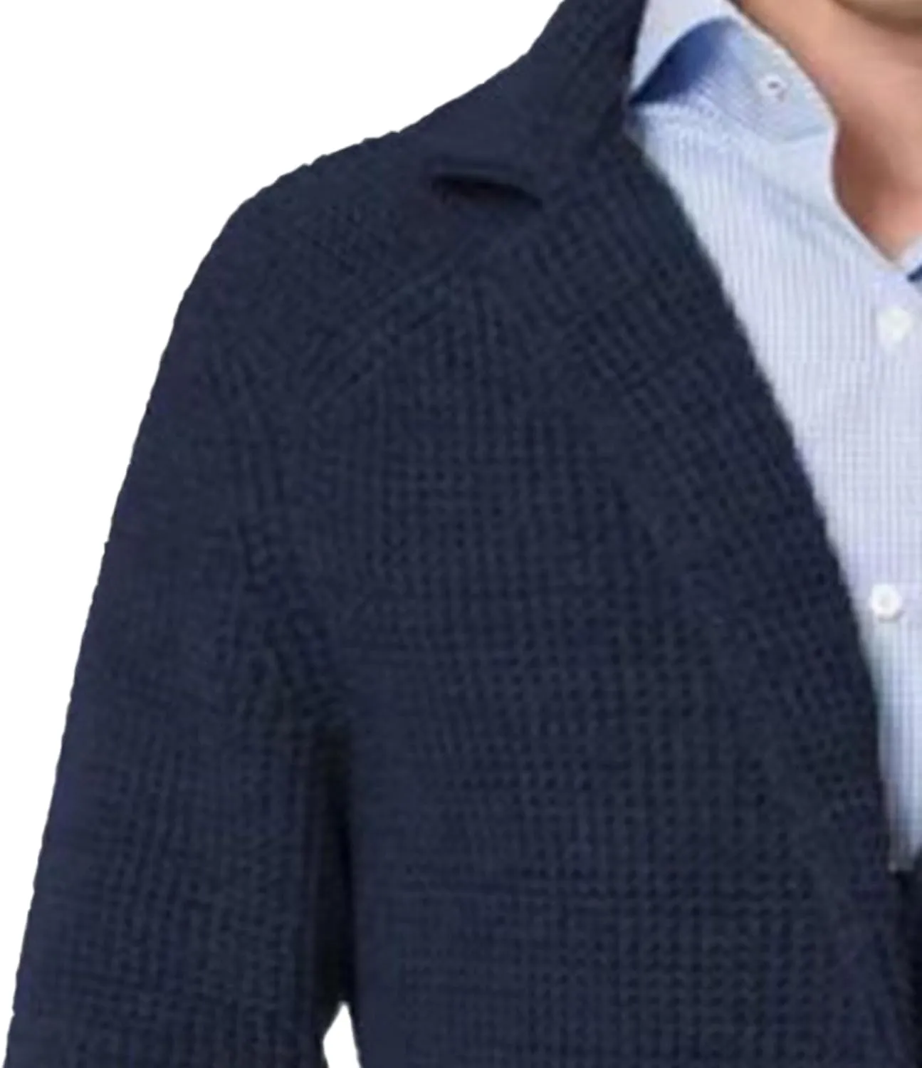 Men Blazer Knit Cardigan Shawl Collar Button Knit Cardigan Slim Fit Cable Knit Button Down Cardigan Sweater