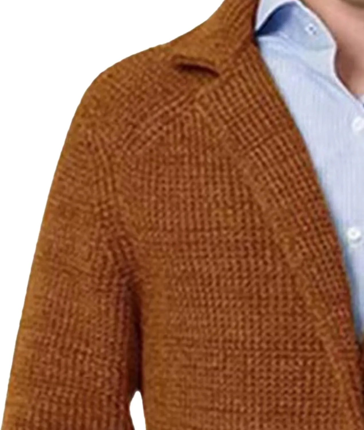 Men Blazer Knit Cardigan Shawl Collar Button Knit Cardigan Slim Fit Cable Knit Button Down Cardigan Sweater