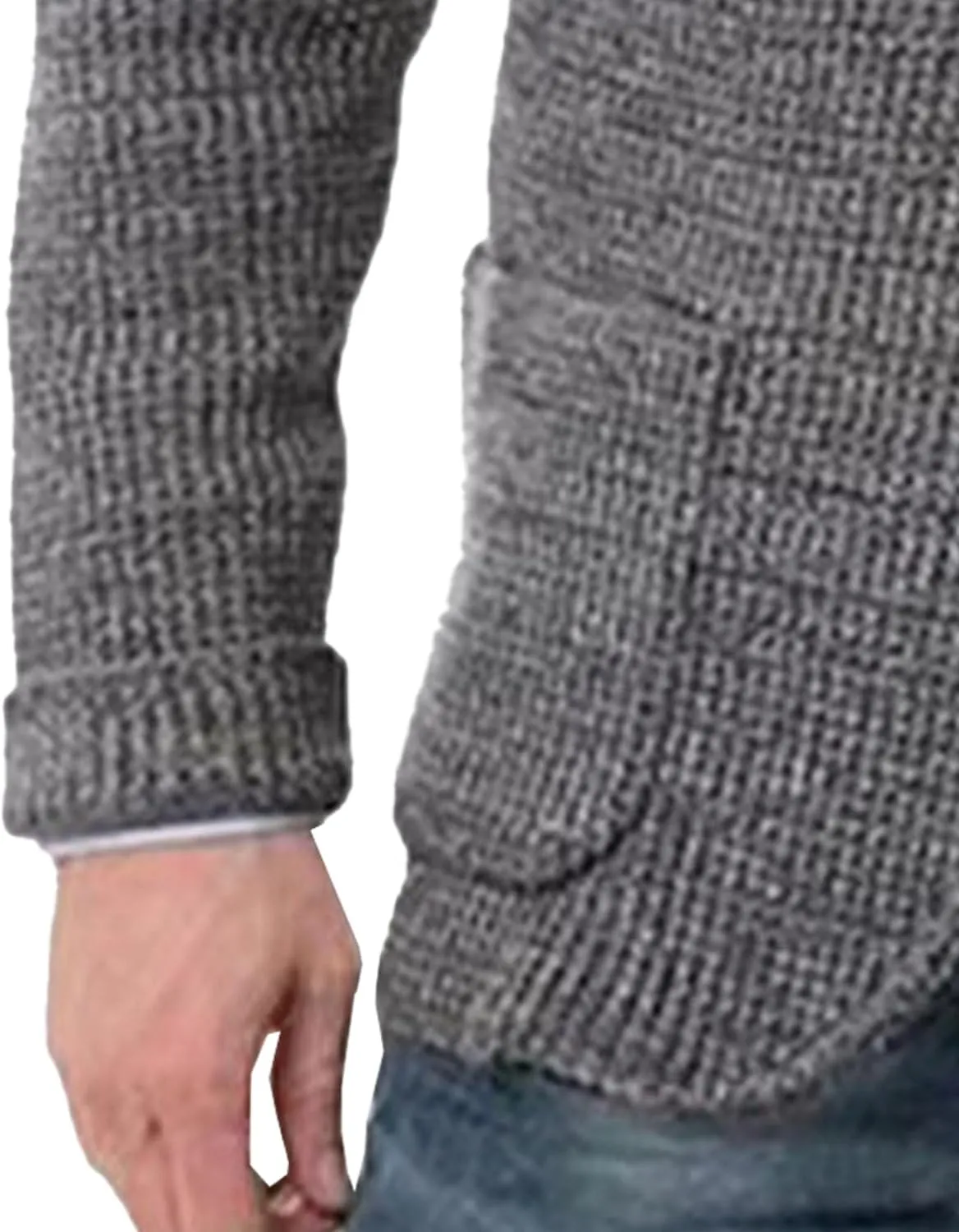 Men Blazer Knit Cardigan Shawl Collar Button Knit Cardigan Slim Fit Cable Knit Button Down Cardigan Sweater