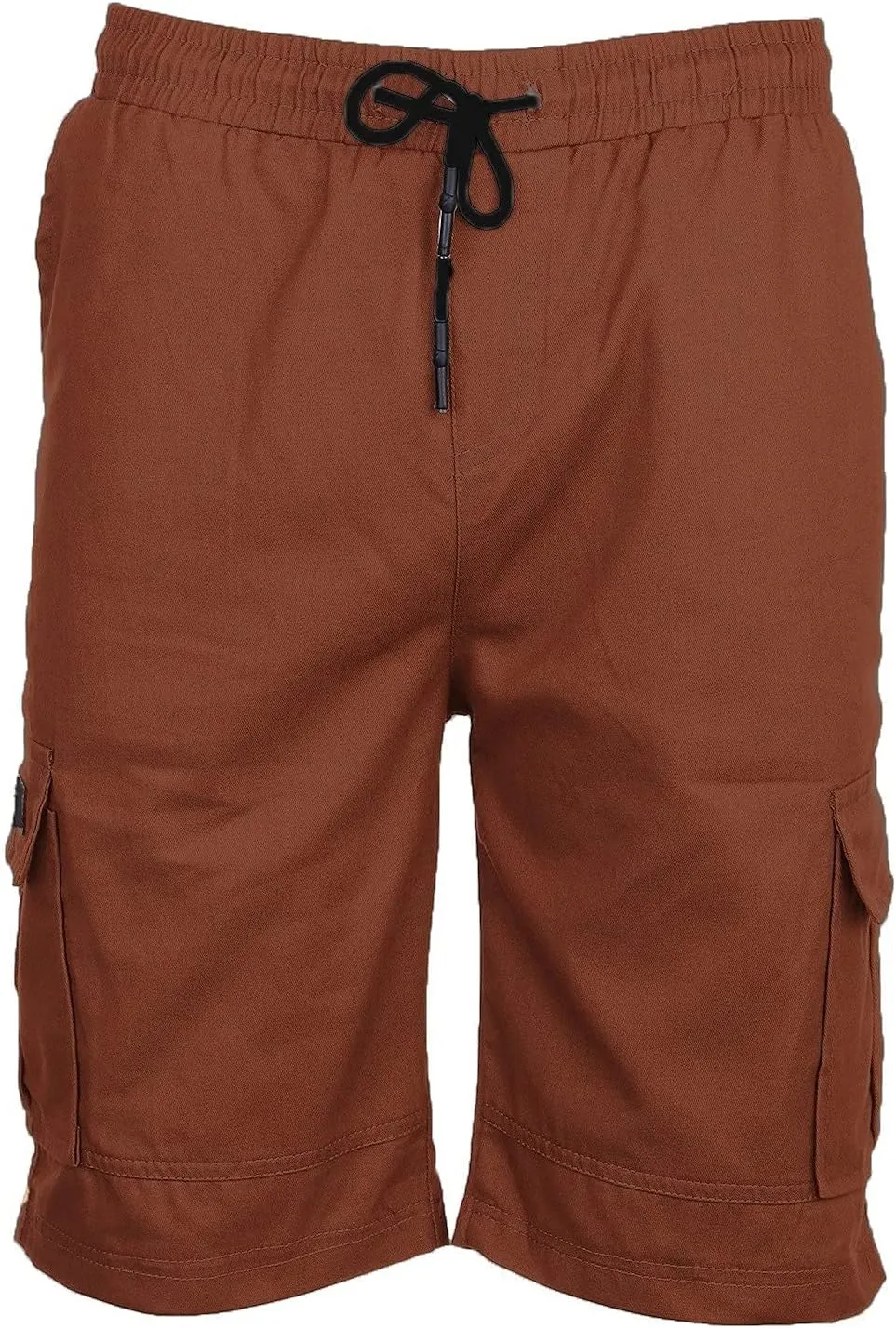 Men Cargo Shorts Elastic Waist Drawstring Athletic Shorts Casual Lightweight Summer Shorts Loose Fit Hiking Shorts