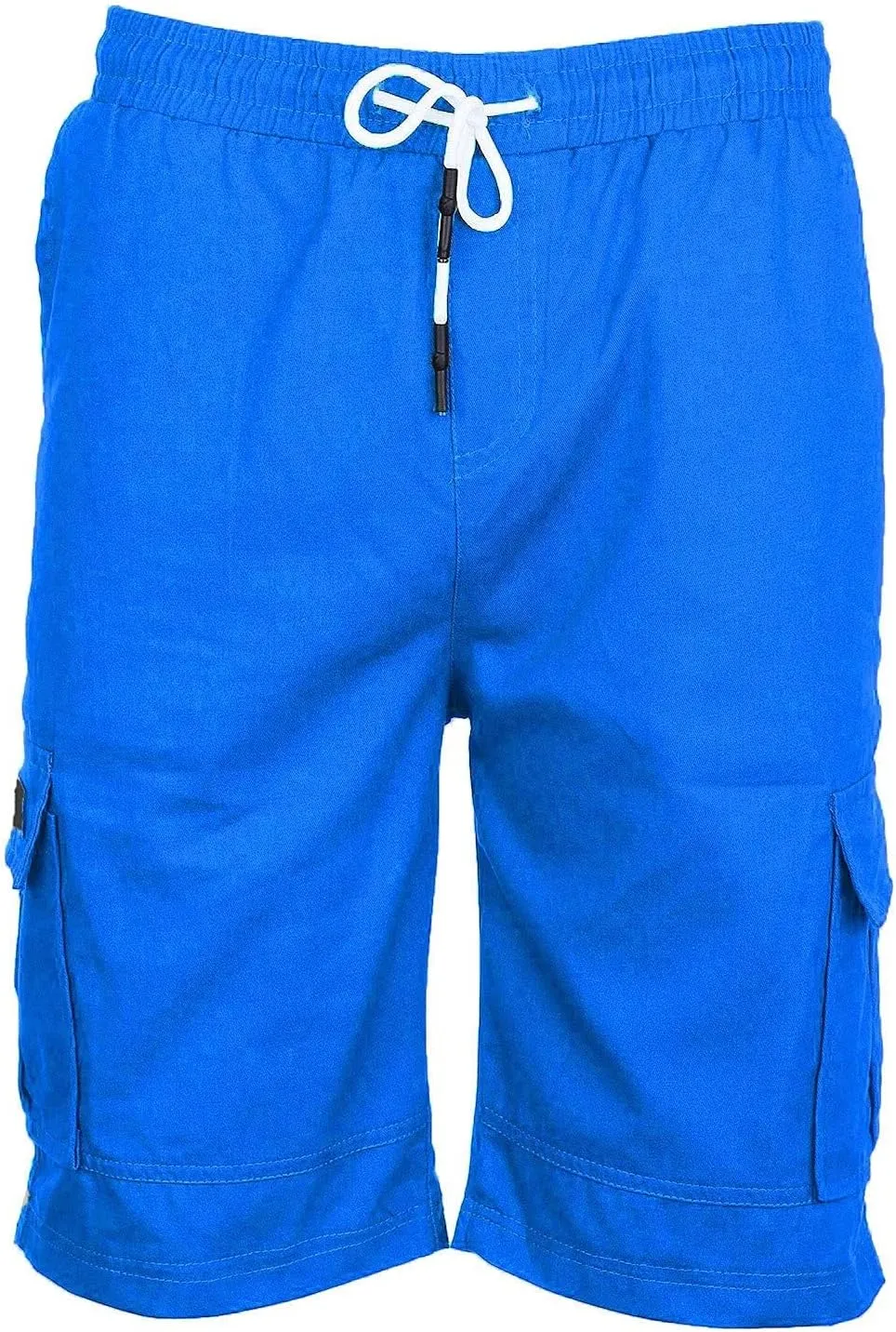 Men Cargo Shorts Elastic Waist Drawstring Athletic Shorts Casual Lightweight Summer Shorts Loose Fit Hiking Shorts