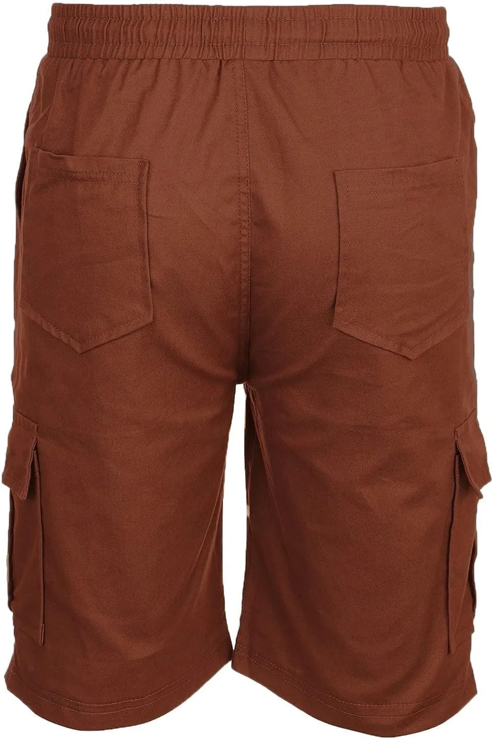 Men Cargo Shorts Elastic Waist Drawstring Athletic Shorts Casual Lightweight Summer Shorts Loose Fit Hiking Shorts