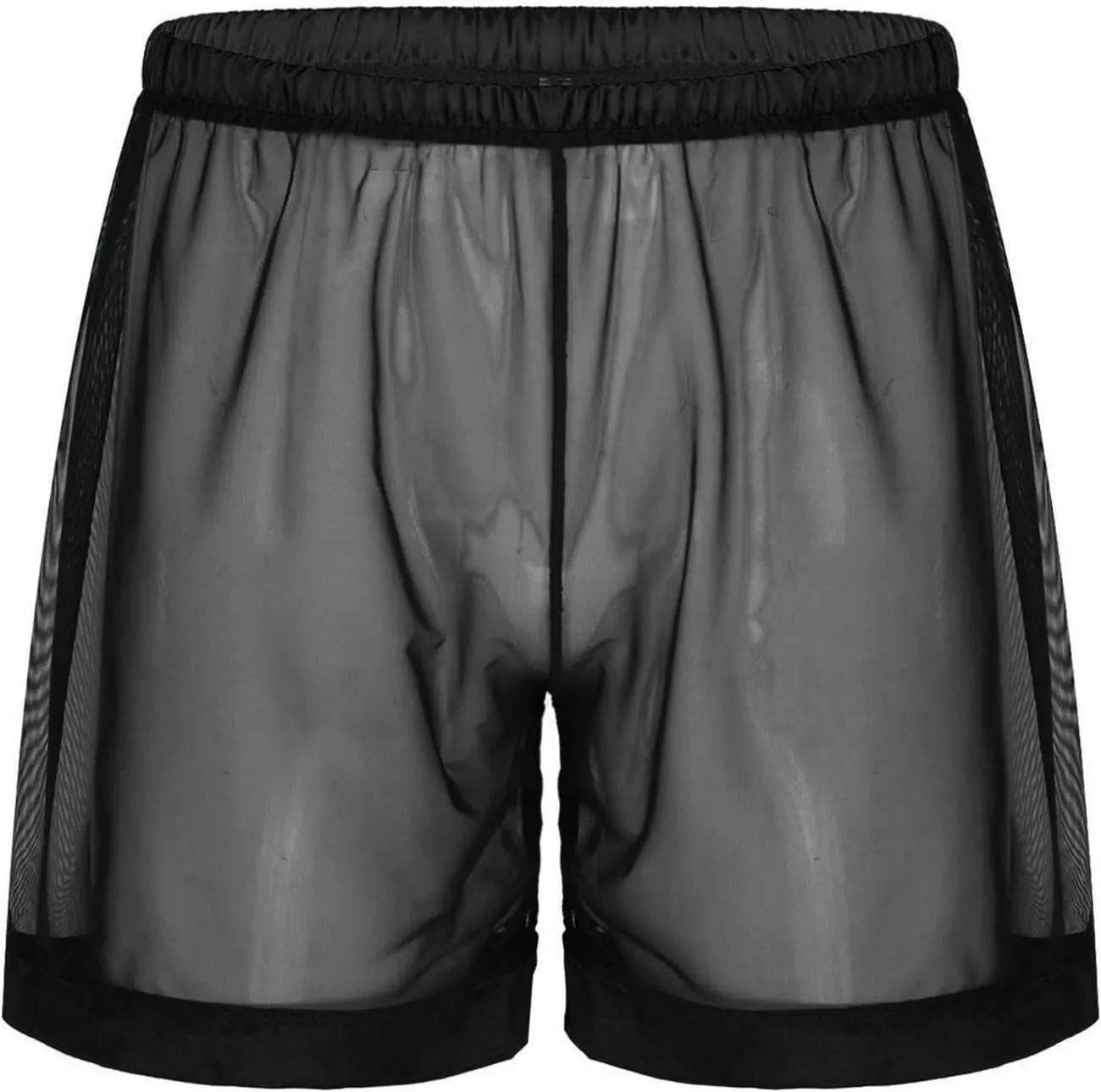 Mens Breathable Boxer Shorts Lip See Sexy Through Underpants Underwear Men's Print Transparent Men's underwear