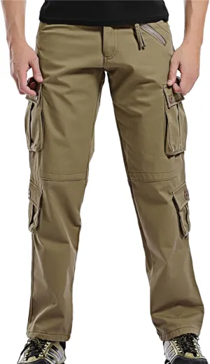Mens Cargo Pants Relaxed Fit Cargo Pants for Men Workwear Casual Relaxed Fit Pants Men Pants Black Black Pants Casual Comfortable Multi-Pocket Cargo Jeans Mens Dress Pants