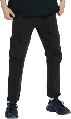 Mens Cargo Pants Relaxed Fit Flannel-Lined Jeans Mens Trousers Men's Stretch Taper Leg Regular Fit Cargo Pant Khaki Pants Men Big and Tall Mens Pants Relaxed Fit