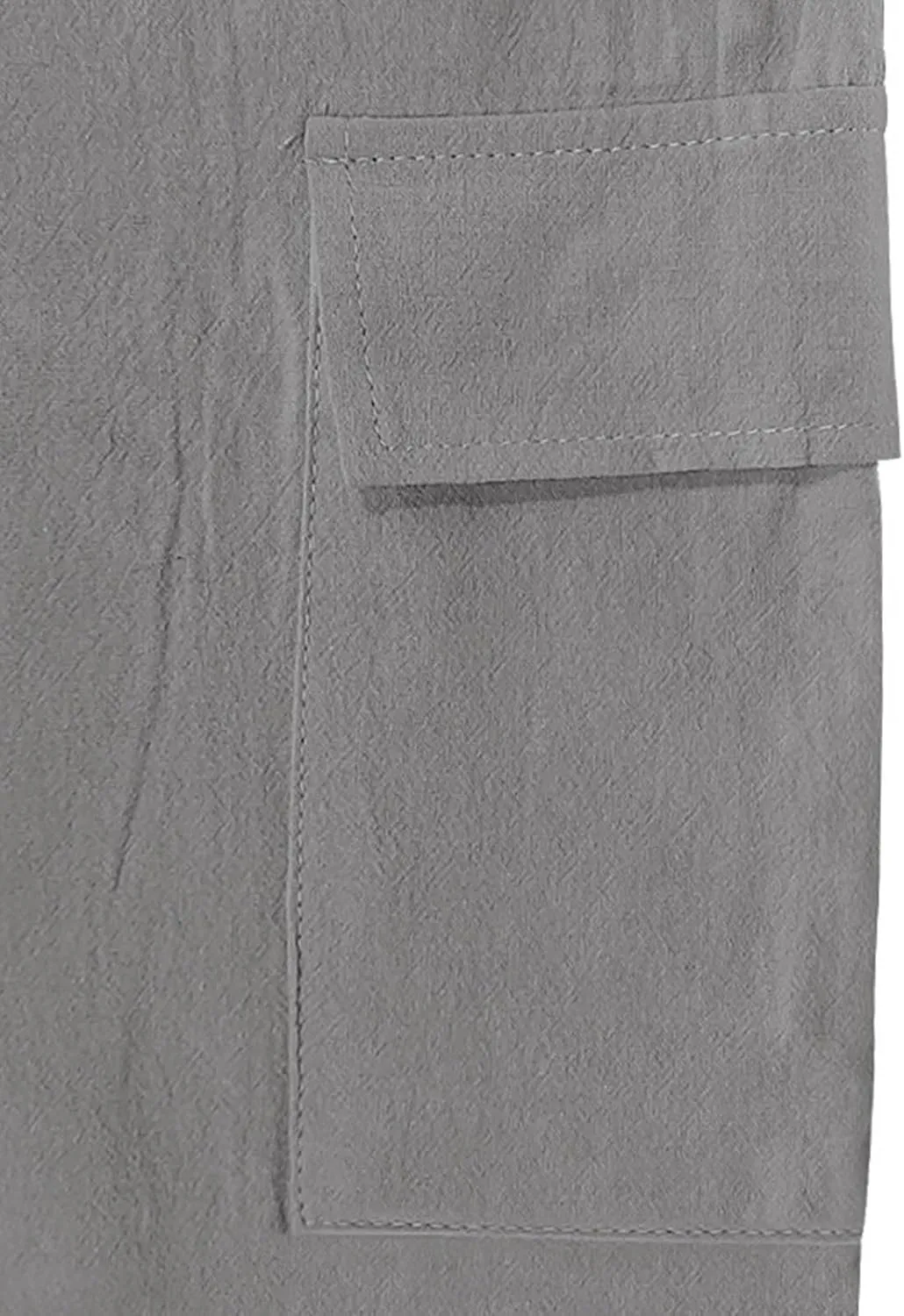 Men's Cargo Shorts Casual Elastic Waist Drawstring Lightweight Summer Beach Shorts
