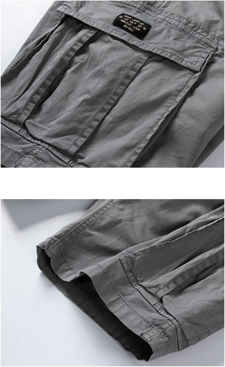 Mens Cargo Shorts Elastic Waist Outdoor Tactical Shorts Lightweight Breathable Athletic Shorts Loose Fit Gym Shorts