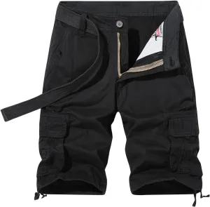 Mens Cargo Shorts Lightweight Work Jogger Shorts Summer Straight Leg Pant Outdoor Streetwear Vacation Shorts Mens Golf Shorts