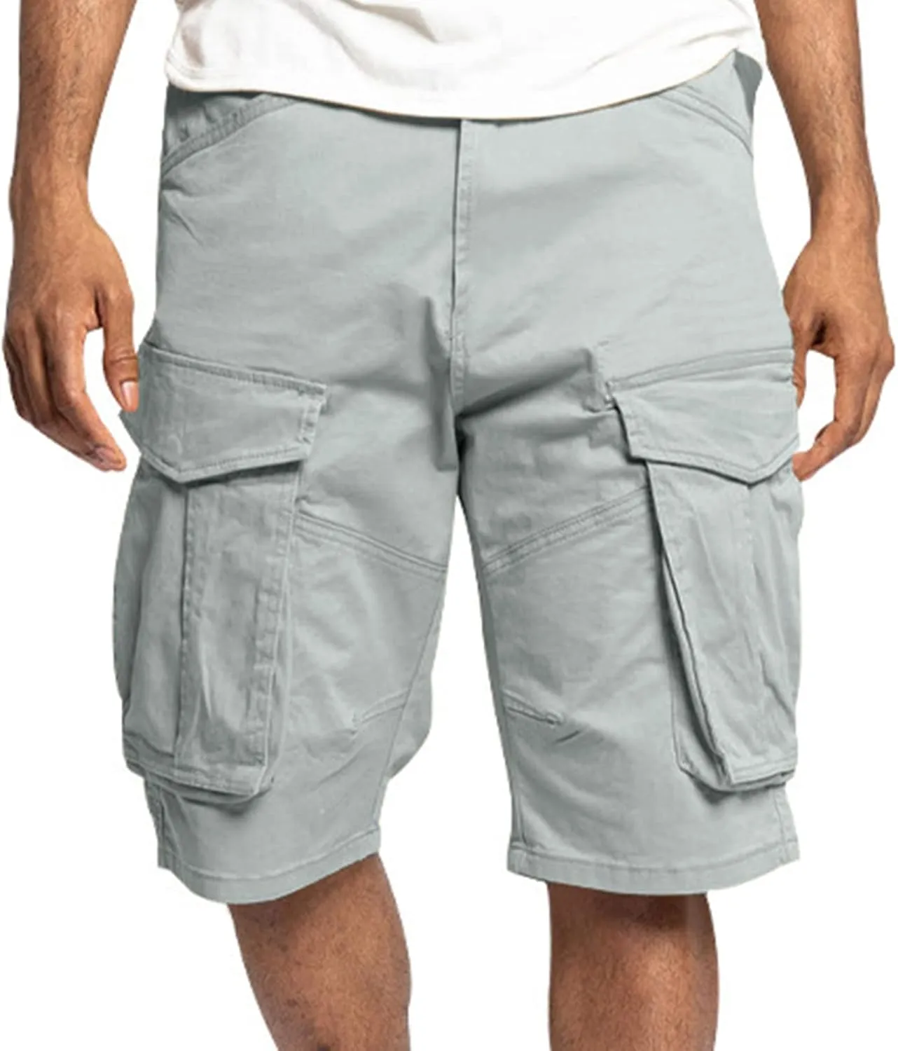 Mens Cargo Shorts Outdoor Hiking Casual Shorts Straight Leg Jogger Shorts Lightweight Loose Fit Shorts Mens Work Utility Shorts
