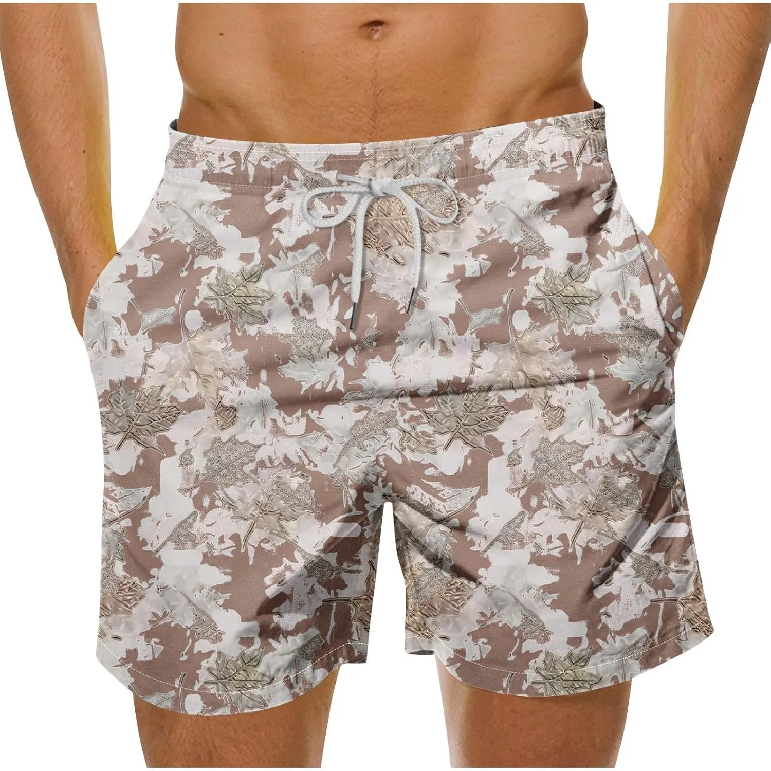 Mens Casual Linen Shorts Linen Beach Shorts Mens Linen Drawstring Shorts,Summer Linen Beach Shorts with Pockets