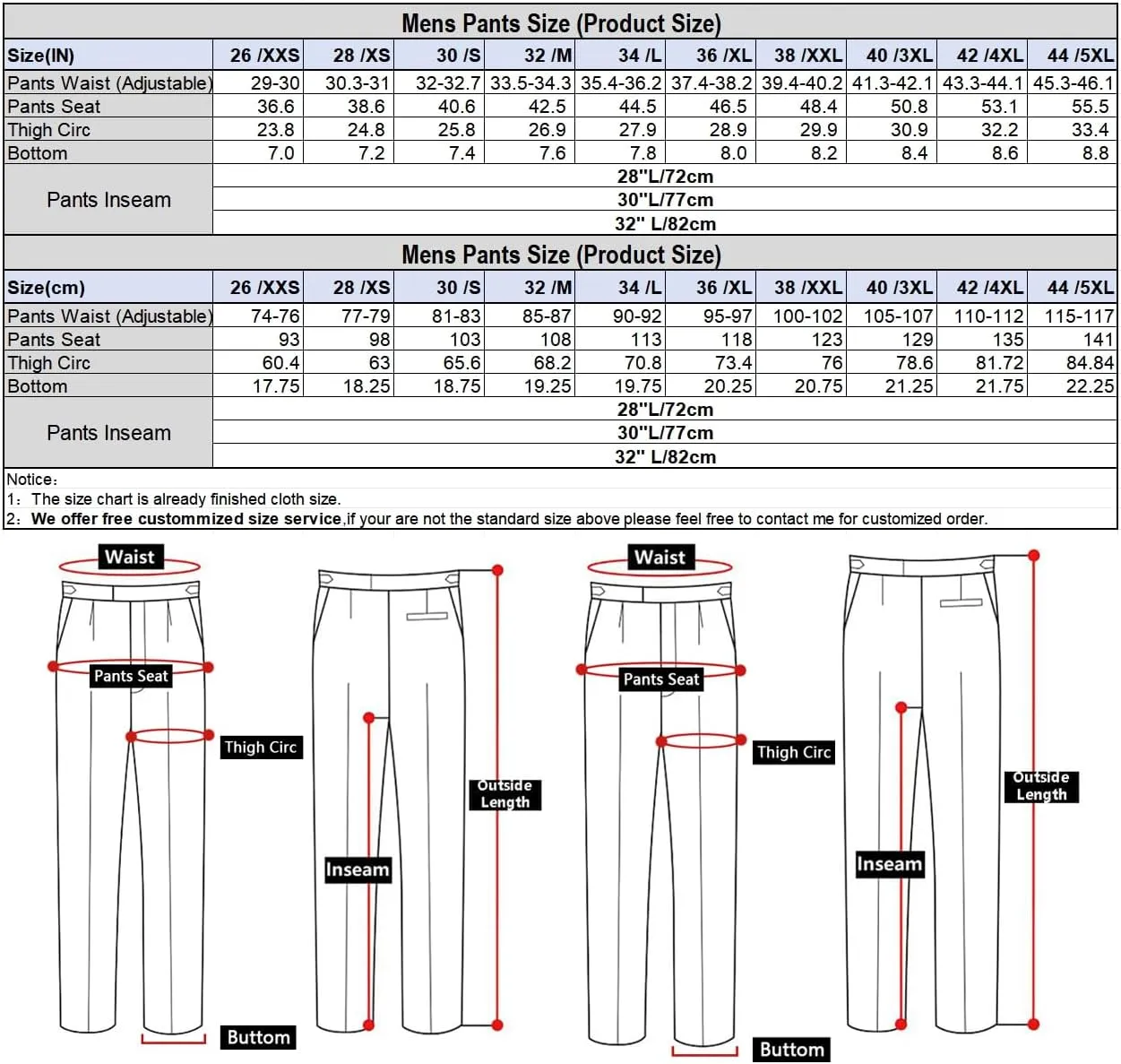Men's Classic Slim Fit Dress Pants Straight Formal Pants Elastic Waist Suit Pants