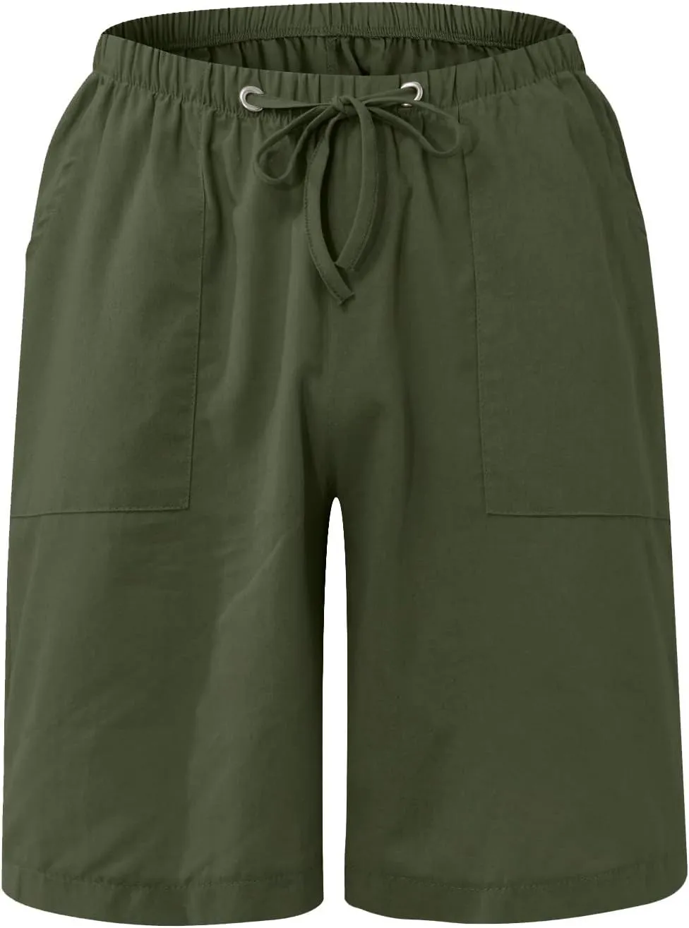 Men's Cotton Linen Shorts Elastic Waist Drawstring Shorts with Pockets Baggy Running Shorts Basketball Shorts