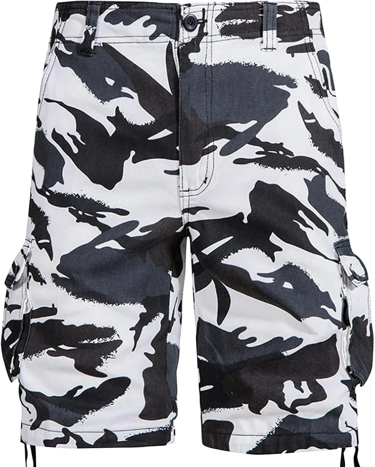 Men's Cotton Shorts Camo Shorts with Multi Pockets Tactical Shorts Hiking Shorts Outdoor Cargo Shorts for Men