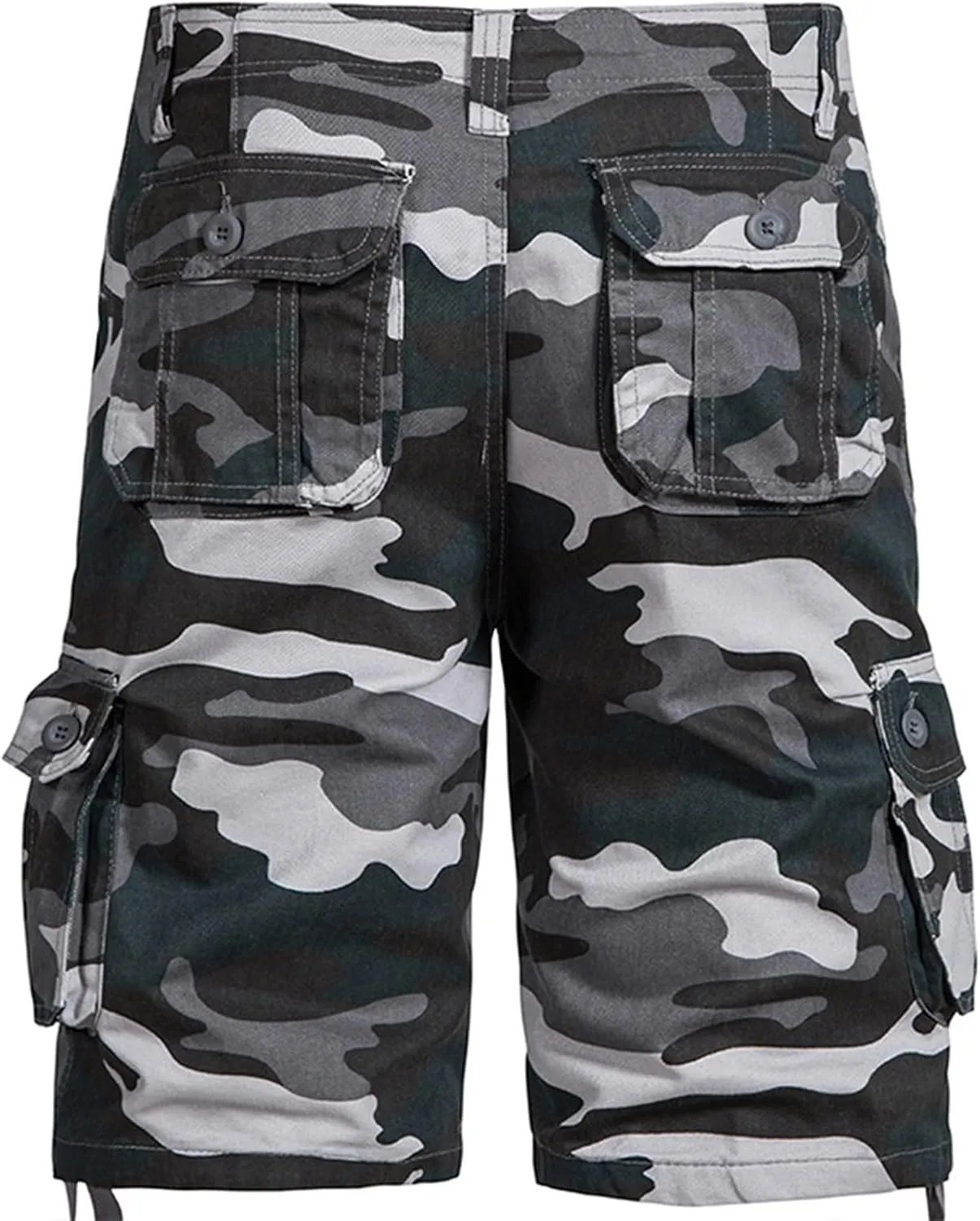 Men's Cotton Shorts Camo Shorts with Multi Pockets Tactical Shorts Hiking Shorts Outdoor Cargo Shorts for Men