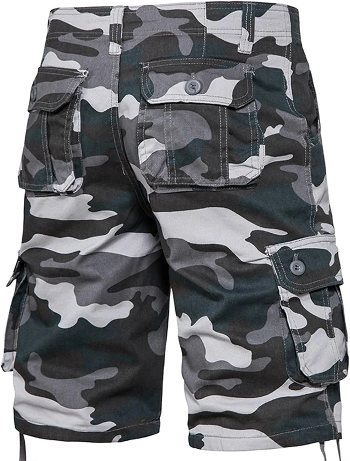 Men's Cotton Shorts Camo Shorts with Multi Pockets Tactical Shorts Hiking Shorts Outdoor Cargo Shorts for Men