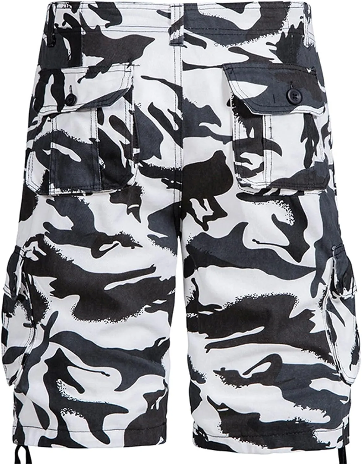 Men's Cotton Shorts Camo Shorts with Multi Pockets Tactical Shorts Hiking Shorts Outdoor Cargo Shorts for Men