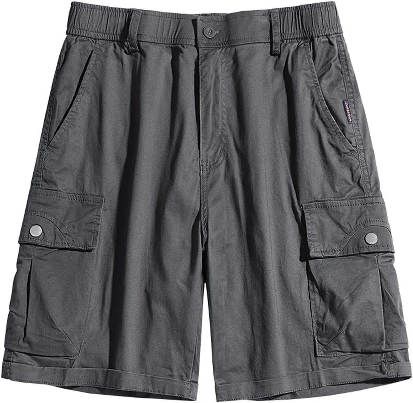 Mens Elastic Waist Cargo Shorts Pocket Relaxed Fit Stretch Lightweight Camo Cargo Shorts for Men Utility Elastic Waist Shorts