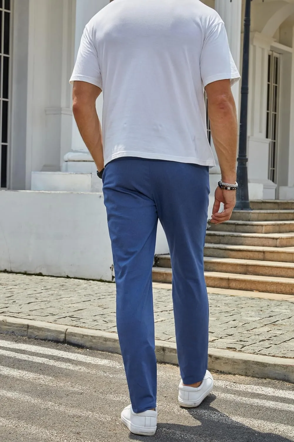 Mens Fashion Dress Pants Slim Fit Casual Business Dress Pants Classic Work Pants