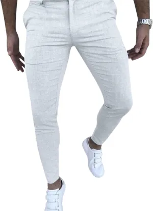 Mens Fashion Slim Fit Dress Pants Business Casual Skinny Stretch Pants Golf Pants