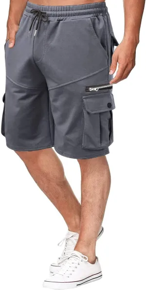 Mens Gym Athletic Shorts Casual Hiking Cargo Shorts with Pockets Summer Loose Bermuda Golf Shorts Plus Size Bike Shorts