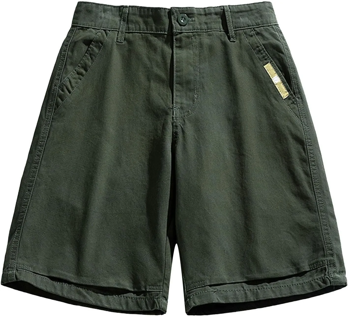 Men's Hiking Cargo Shorts 10" with Zipper Pockets Men's Shorts Casual Stretch Waist Golf Shorts Outdoor Stretch Shorts