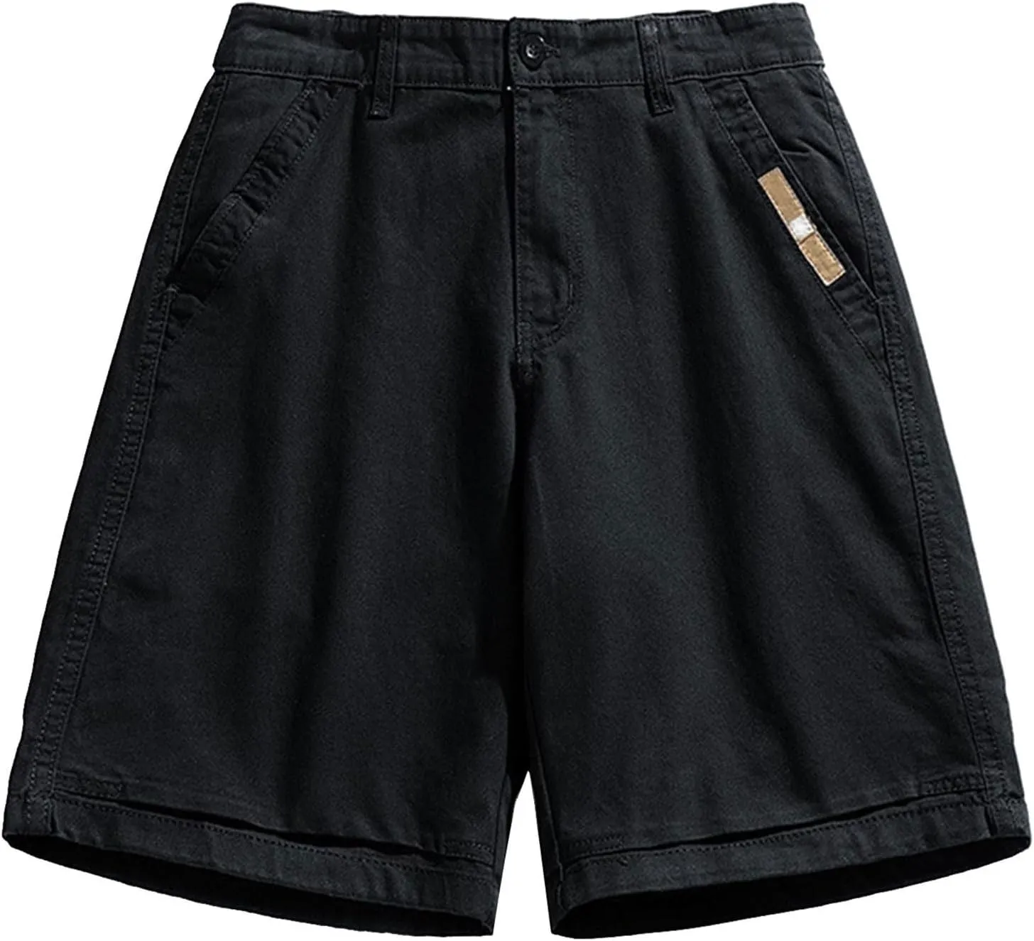 Men's Hiking Cargo Shorts 10" with Zipper Pockets Men's Shorts Casual Stretch Waist Golf Shorts Outdoor Stretch Shorts