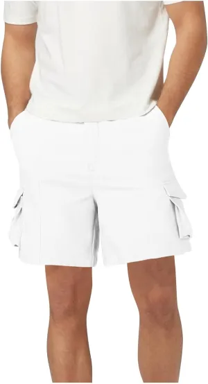 Mens Hiking Shorts Casual Golf Shorts Lightweight Fishing Shorts Elastic Waist Shorts Summer Stretch Cargo Shorts