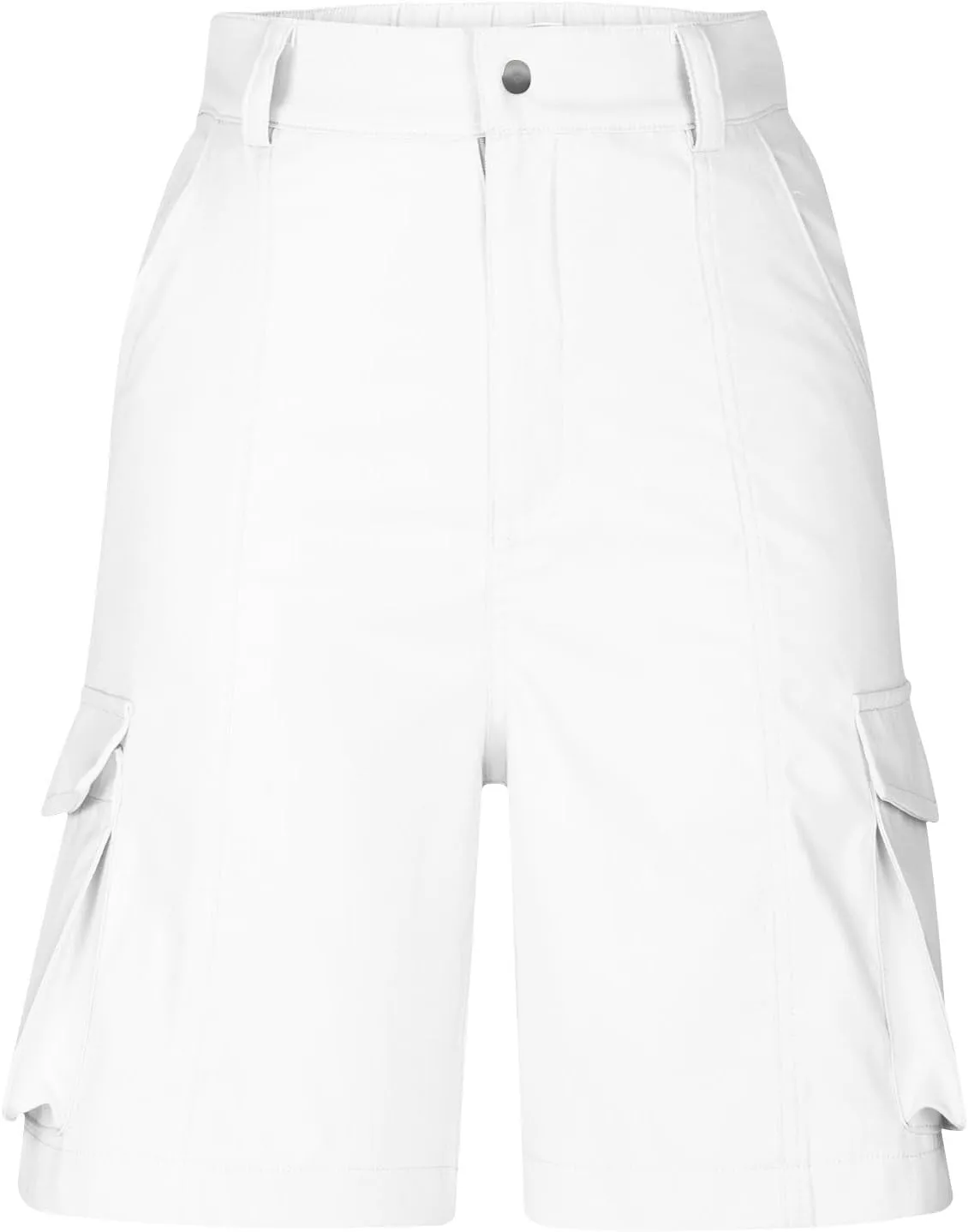 Mens Hiking Shorts Casual Golf Shorts Lightweight Fishing Shorts Elastic Waist Shorts Summer Stretch Cargo Shorts