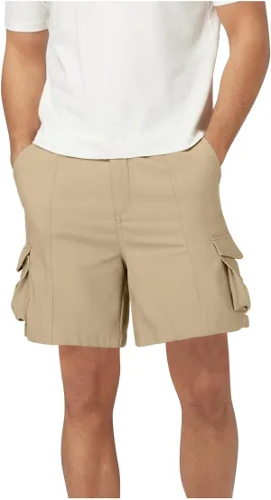 Mens Hiking Shorts Casual Golf Shorts Lightweight Fishing Shorts Elastic Waist Shorts Summer Stretch Cargo Shorts