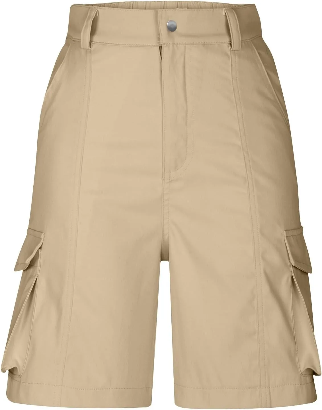 Mens Hiking Shorts Casual Golf Shorts Lightweight Fishing Shorts Elastic Waist Shorts Summer Stretch Cargo Shorts