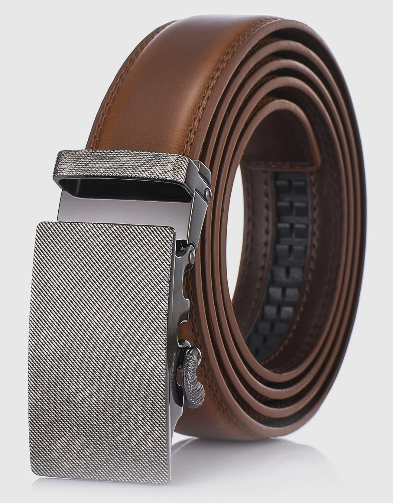 Men's Infinity Imprint Leather Ratchet  Belt
