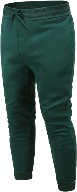 Mens Jeans Pants Relaxed Fit Cuffed Ankle Elastic Waist Hiking Pants Baggy Workout Pants