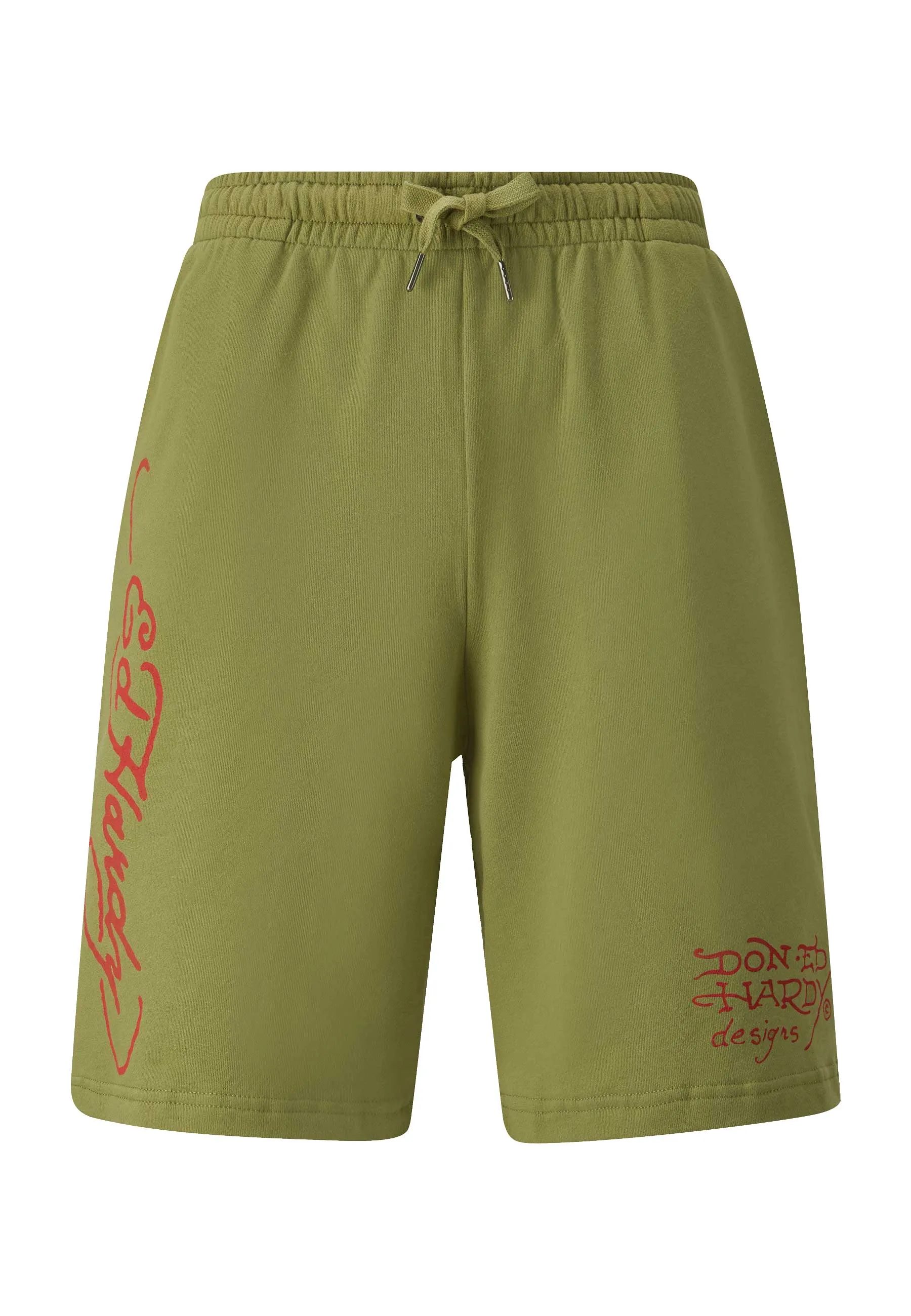 Mens Nyc Skull Sweat Shorts - Washed Green