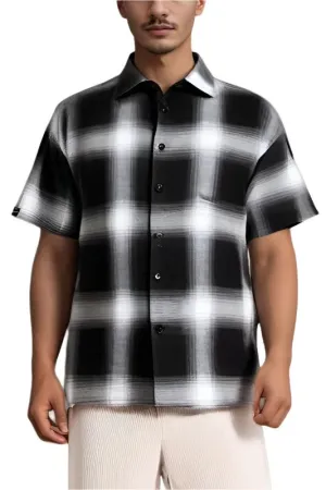 Mens Plaid Short Sleeve Flannel