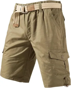 Men's Relaxed Fit Casual Cargo Shorts Half Pants Streetwear Jogger Hiking Pants