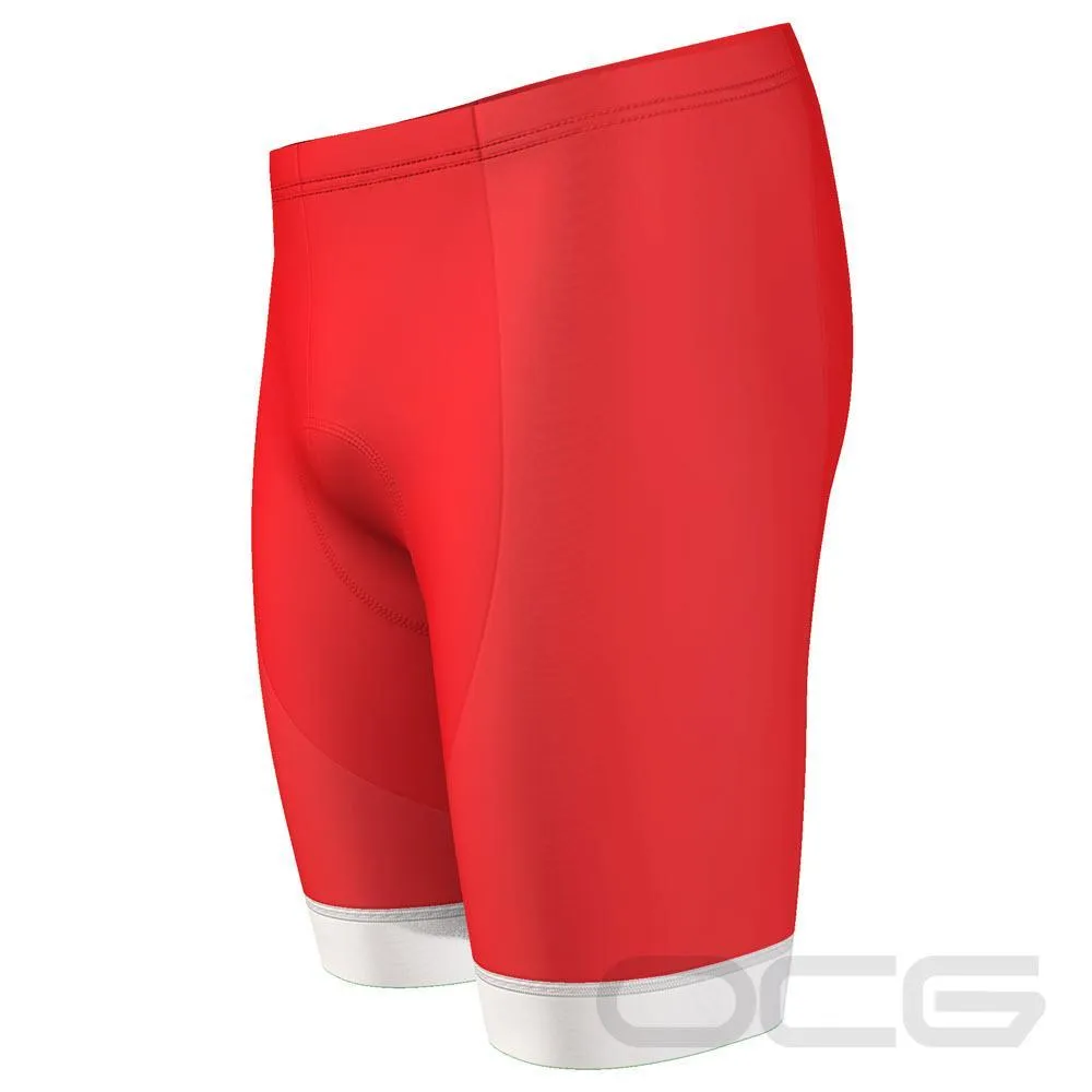 Men's Santa Claus Christmas Suit Gel Padded Cycling Shorts